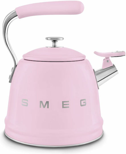 Smeg Чайник Неръждаем Розов 2300мл