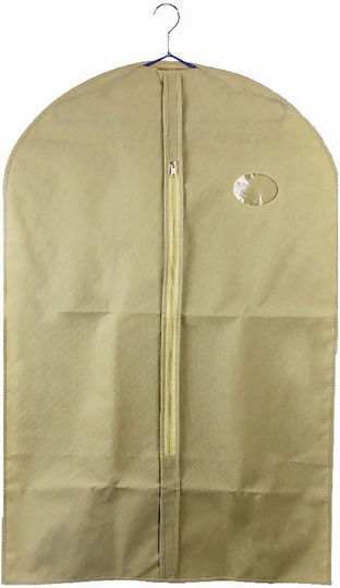 Sidirela Fabric Hanging Storage Case For Coats in Beige Color 60x60x95cm 1pcs
