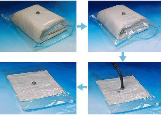 Plastic Storage Bag For Clothes Airtight and with Vacuum 100x70x2cm 1pcs