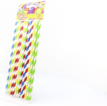 My Heart Straws Paper Multicolored 25pcs
