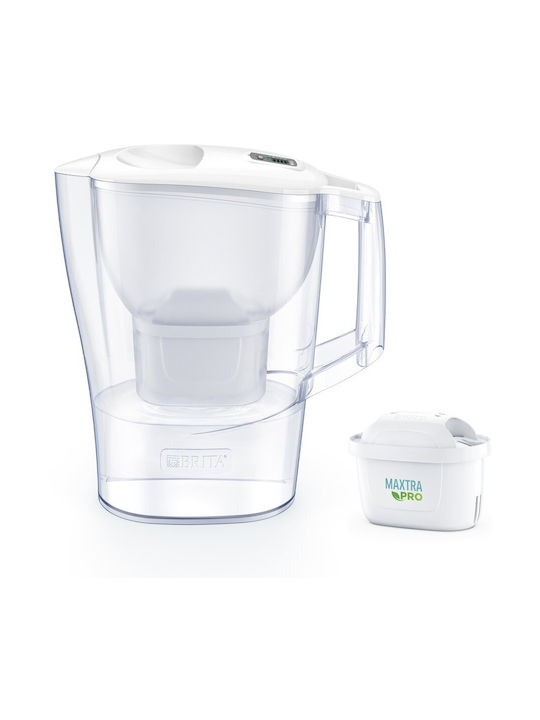 Brita Aluna Krug Kunststoff White mit Filter 2400ml 1Stück