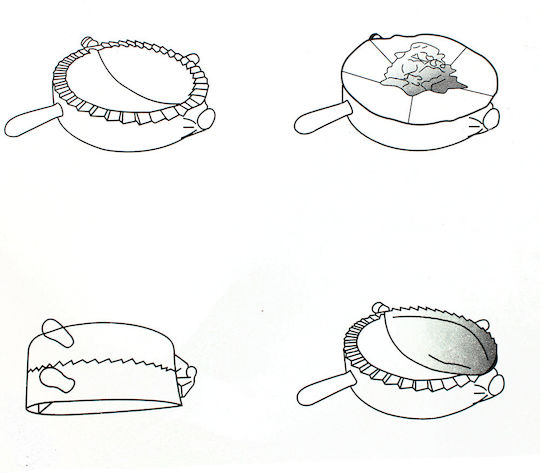 Set of 3 Pie Molds 6kzn166