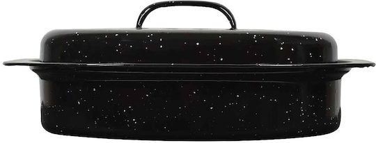 Dutch Oven Enamel Enameled 40x27x15cm 4.8lt Rack