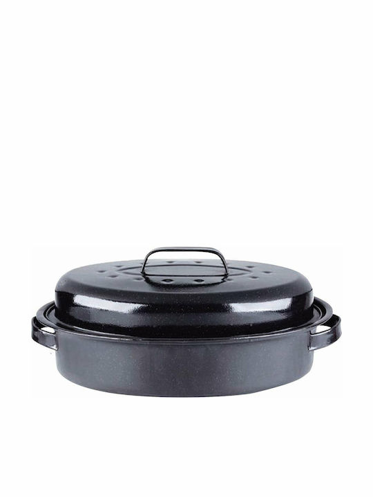 Sidirela Dutch Oven Oval Made of Aluminum with Grill 36x26cm 1pcs