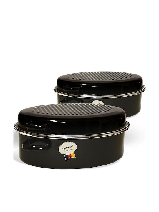 Gruppe Antic Oval Dutch Oven Made of Aluminum 38x27cm 8lt