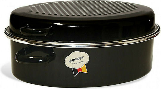 Gruppe Antic Niederländische Ofen Oval aus Aluminium 42x31cm 10lt