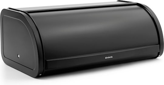 Brabantia Roll Top Bread Box Metallic Black 44.5x26.2x17.3cm