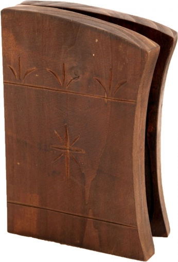Icoană din Lemn Bibilou A Fecioara Maria & Iisus Hristos 42x25 Cm