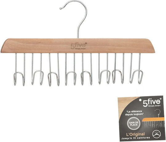 Atmosphera Belt Hanger Wardrobe Hanger for Belts Wooden Brown 151524 1pcs