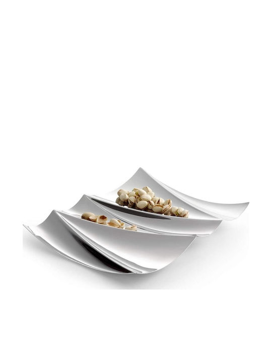 Philippi Elbharmonie Inox Ορντεβιέρα Μονής Θέσης Ασημί Π14xΜ23xΥ3cm 2τμχ