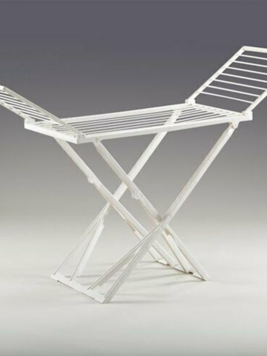 Sidirela Plastic Folding Floor Clothes Drying Rack with Hanging Length 20m