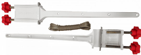 Aplostrak Ira Wall Metallic Clothes Drying Rack with Hanging Length 11m
