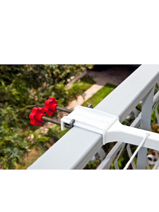 Aplostrak Metallic Folding Wall Mounted Balcony Railings with Hanging Length 11m