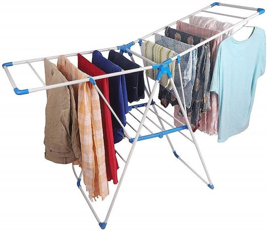 Πτυσσόμενη Απλώστρα Δαπέδου Μεταλλική 135x60cm
