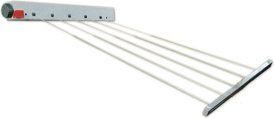 Zilan Plastic Wall Clothes Drying Rack with 20m Hanging Length