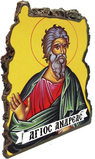 Икона Свети Андрей – Таблична Изкуствена Камък 20см