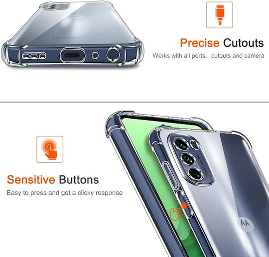 Back Cover Silicon Transparent (Moto G31)