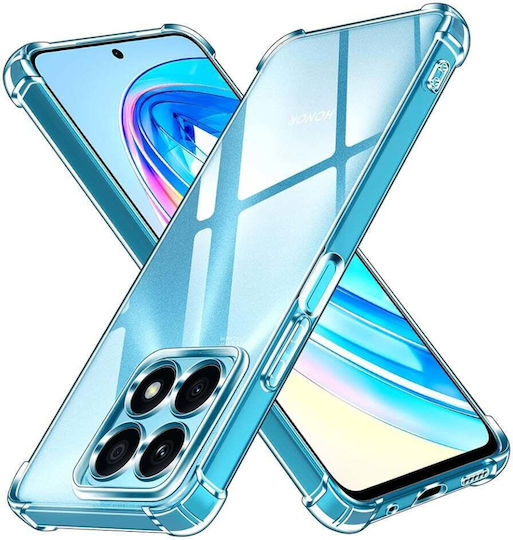 Umschlag Rückseite Silikon Transparent (Honor X8a)