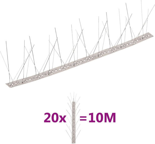 vidaXL Repellent Spikes Birds 10m