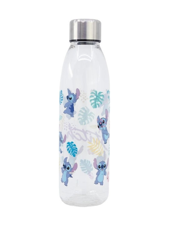 Disney Stitch Flasche Wasser Kunststoff mit Schraubverschluss Transparent 980ml
