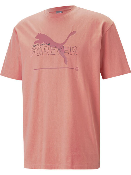 Essentials Better Relaxed Graphic Tricou Coral