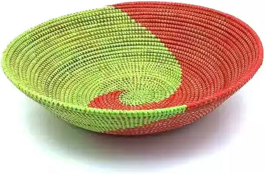 Obstschale Korbweide Bunt 37x37cm