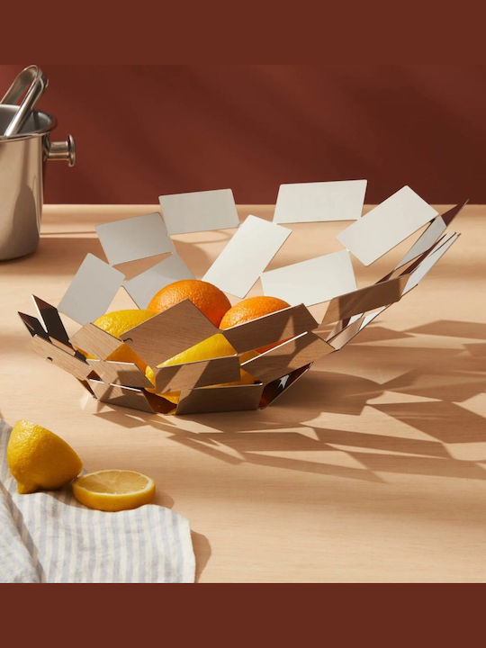 Alessi Φρουτιέρα Μεταλλική Λευκή 41.6x37.5x15εκ.