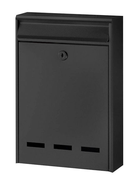 Bormann BMB1103 Mailbox Metallic in Black Color 20x5x30cm