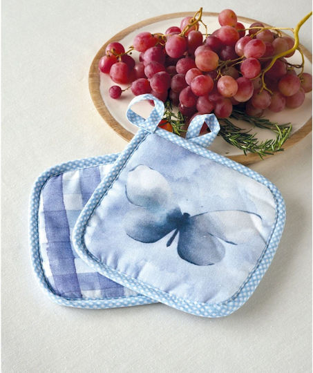 Kentia Loft Liblika Pot Holder Fabric Blue 2pcs