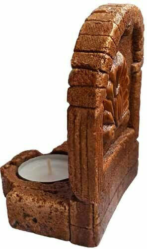 Saint Catherine Icon – Ceramic Icon Stand Candle Holder 11cm