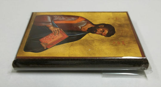 Saint Apostle Evangelist Mark Icon Frame Category Paper Krn No 00 Dimensions 6.5cm x 9.5cm Wooden MDF S&k Byzantine Icons
