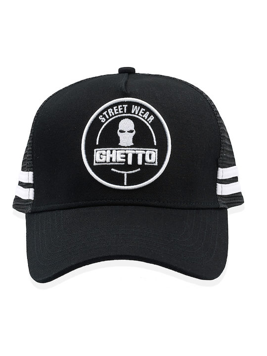 Ghetto Street Wear Logo 3D Stickerei Schwarz Kappen Ghetto Street Wear Logo 3D Stickerei Schwarz Kappen