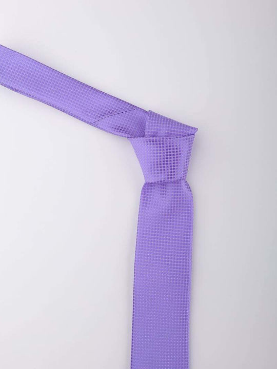 Diego Conte Men's Tie Printed in Purple Color Diego Conte Men's Tie Printed in Purple Color