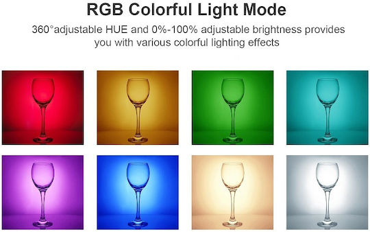 Rechargeable Camera Led Multicolor Flashlight D12s 812914 Tradesor