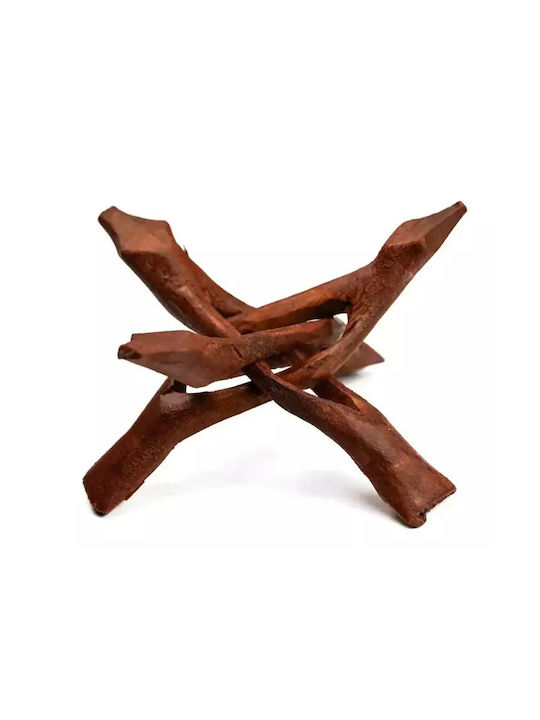 Handmade Triangular Wooden Stand Tripod Cobra Wooden Cobra Stand 15cm