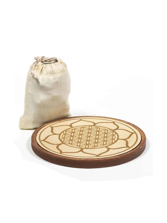 Wood Crystal Grid Healing Energy 15.5cm