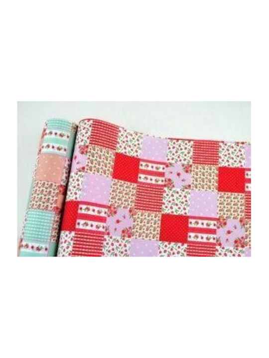 Ύφασμα Μικροφίμπρα Spring Patchwork Βεραμάν 45 Cm X 5 M Ύφασμα Μικροφίμπρα Spring Patchwork Βεραμάν 45 Cm X 5 M