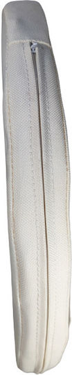 Outdoor Cushion Round Chair Waterproof Fabric Ecru-Beige Colour Zipper Φ48*5cm