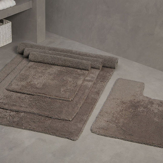 Large Bath Mat Fieldcrest Ultra Soft 2.200gsm 69x122 Dark Taupe