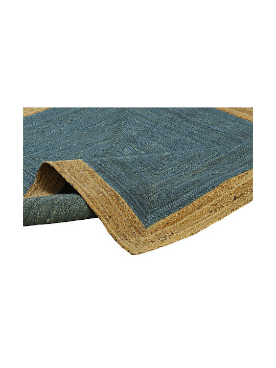 Covoare de vară Mumbai Irc09 160x230 Natural Navy 100% Iută Naturală