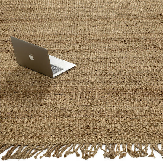 Somber Sommer Teppich Mumbai Abr31 80x150 Natürliche 100% Natur Jute
