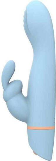 Loving Joy Mina Hail Come Hither Vibrator Rabbit 18cm Light Blue