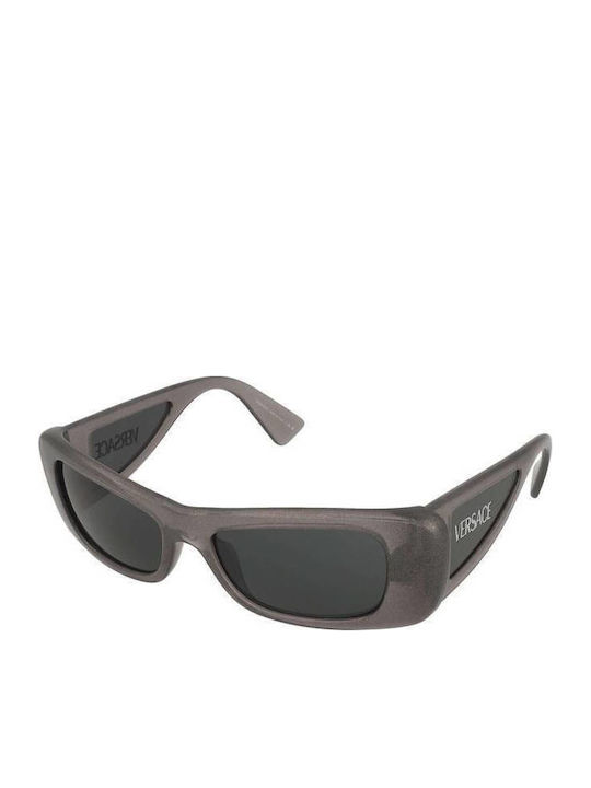 Unisex Sonnenbrille mit Gray Kunststoff Gestell und Gray Linse