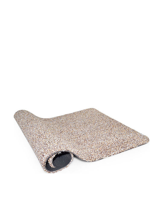 Doormat 45x71cm Non-Slip Backing Beige