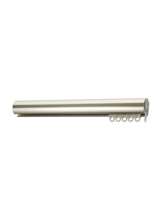 Curtain Pole Metallic Φ35 Viometale Vega Nickel Matt 160cm Double by Rail