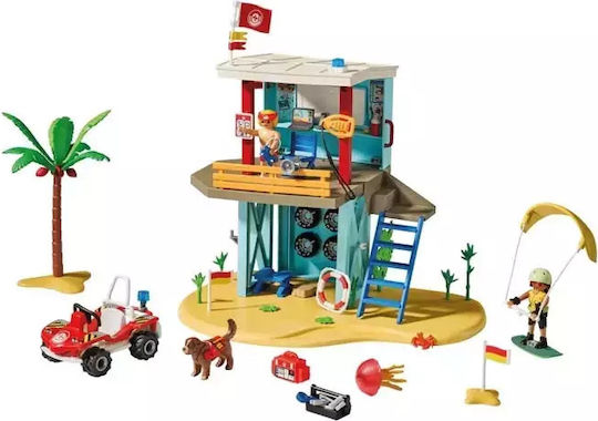 Playmobil Моят живот Кула на спасителя и плажно превозно средство за 4-10 години