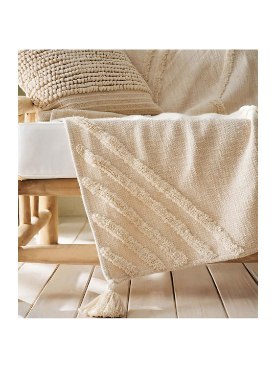 Gofis Home Ife 249 Ριχτάρι Πολυθρόνας Ζακάρ 145x180εκ. Μπεζ 2007249000004