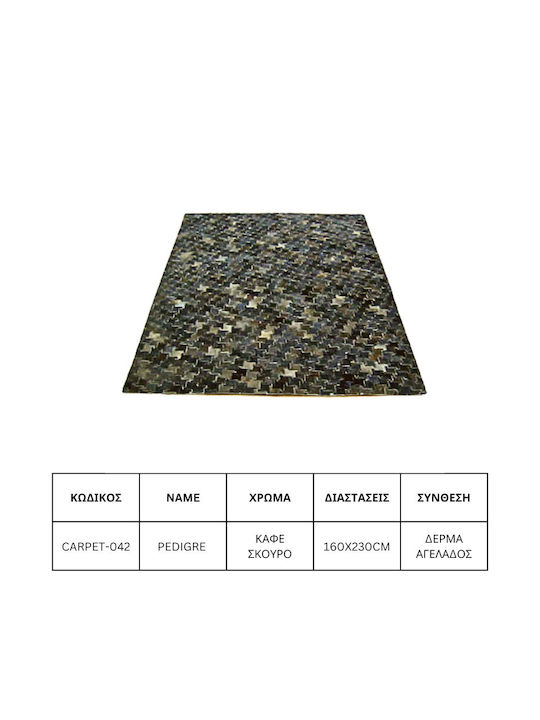 Jgs S.a Covor Living Piele Maro Închis Pedigre Carpet-042 160x230cm