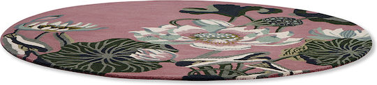 Covoare Living Waterlily 38602 Roz Pudră Wedgwood 150 Cm Rotund