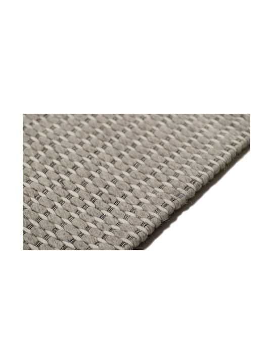 Χαλί Lines 005 Γκρι-λευκό 100% Μαλλί 300x200 Casa Vogue